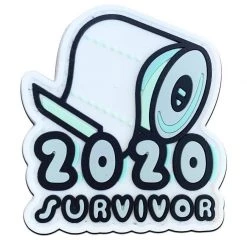 Unbranded 2020 SURVIVOR TOILET PAPER ROLL MORALE PATCH | Hook & Loop, 6cm X 6cm