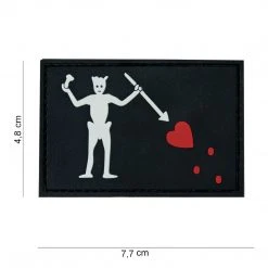 Unbranded 3D PVC Black Beard Pirate Patch Insignia & Patches