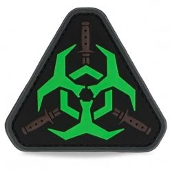 Unbranded 3D PVC Zombie Bio Warfare Patch Insignia & Patches