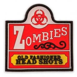 Unbranded Insignia & Patches 3D PVC Zombie Head Shots Patch