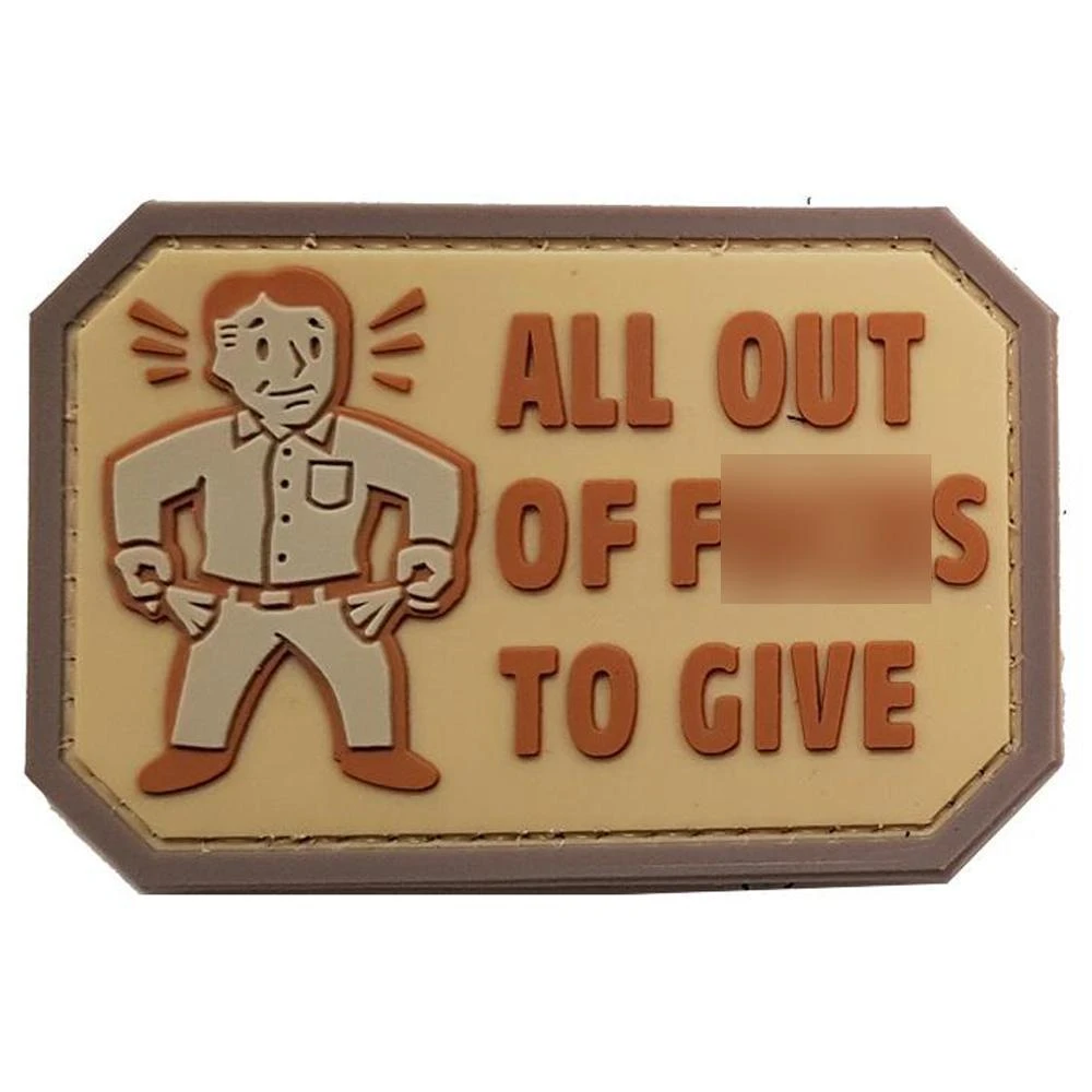 Unbranded All Out Of F***ks To Give Patch Insignia & Patches Unbranded All Out Of F***ks To Give Patch Insignia & Patches