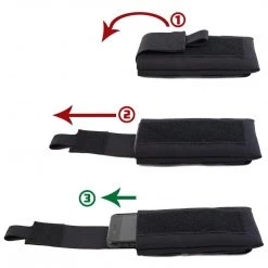 Bulldog Tactical Gear AUTOMATIC PHONE HOLDER | MOLLE Smartphone Pouch With Pull-Tab Pouches & Holders