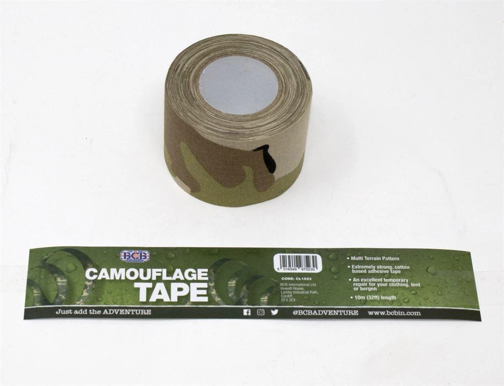 BCB International BCB CAMO FABRIC TAPE MTP | Camouflage Adhesive Tape, 5cm X 10m 2 BCB International BCB CAMO FABRIC TAPE MTP | Camouflage Adhesive Tape, 5cm X 10m