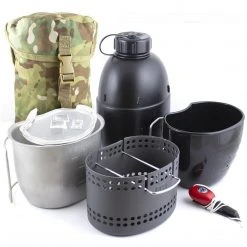 BCB International BCB DRAGON COOKING SYSTEM | 6-Piece Set, With Multicam MOLLE Pouch Camping & Survival