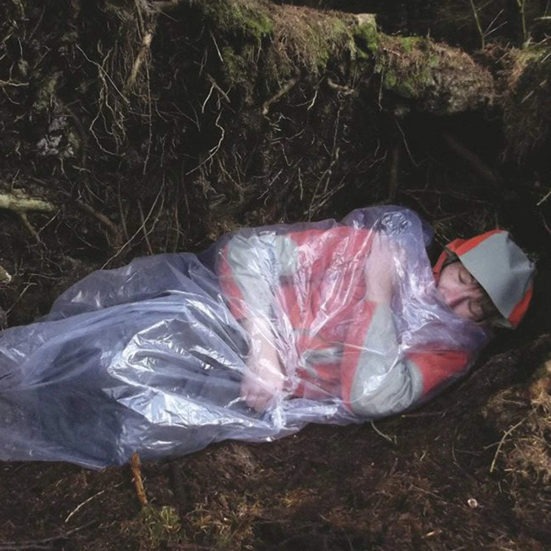 BCB International Bushcraft & Survival BCB EMERGENCY SLEEPING BAG | 160 Gauge Polythene, Clear 1 BCB International Bushcraft & Survival BCB EMERGENCY SLEEPING BAG | 160 Gauge Polythene, Clear