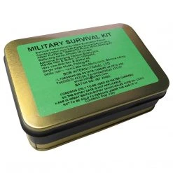 BCB International BCB MILITARY SURVIVAL KIT | 25-Piece With Water-Resistant Tin