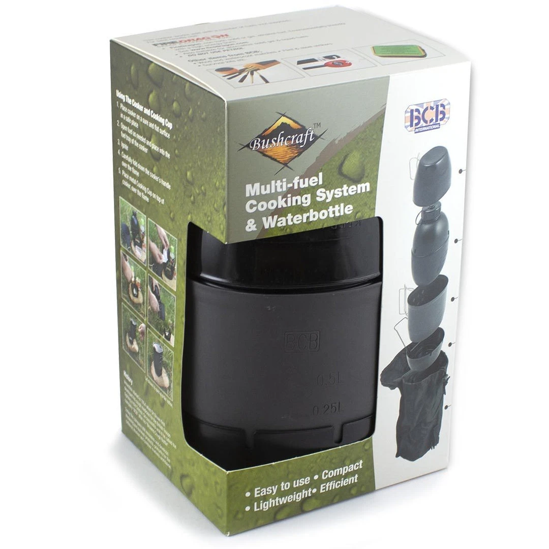 BCB International Camping & Survival BCB MULTI-FUEL COOKING SYSTEM | 5-Piece Set With Black Cooker 8 BCB International Camping & Survival BCB MULTI-FUEL COOKING SYSTEM | 5-Piece Set With Black Cooker