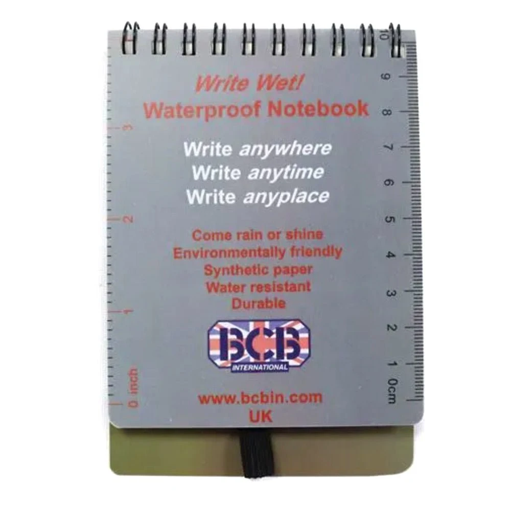 BCB International BCB WRITE WET WATERPROOF POCKET SIZE NOTEBOOK | Lined Paper, 50 Pages Camping & Survival BCB International BCB WRITE WET WATERPROOF POCKET SIZE NOTEBOOK | Lined Paper, 50 Pages Camping & Survival