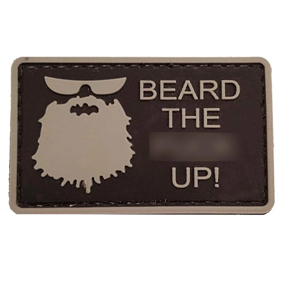 Unbranded Insignia & Patches BEARD THE F**K UP MORALE PATCH | PVC, Hook & Loop, 3.5cm X 5.8cm Unbranded Insignia & Patches BEARD THE F**K UP MORALE PATCH | PVC, Hook & Loop, 3.5cm X 5.8cm
