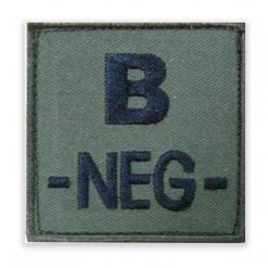 Unbranded BLOOD GROUP IDENTIFIER PATCH | Fabric, Hook & Loop Backed, 5cm X 5cm Insignia & Patches 10 Unbranded BLOOD GROUP IDENTIFIER PATCH | Fabric, Hook & Loop Backed, 5cm X 5cm Insignia & Patches