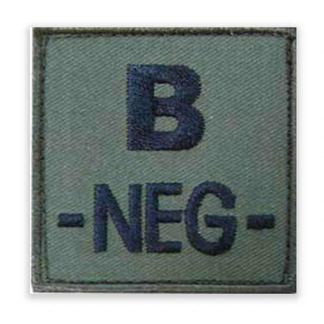 Unbranded BLOOD GROUP IDENTIFIER PATCH | Fabric, Hook & Loop Backed, 5cm X 5cm Insignia & Patches Unbranded BLOOD GROUP IDENTIFIER PATCH | Fabric, Hook & Loop Backed, 5cm X 5cm Insignia & Patches