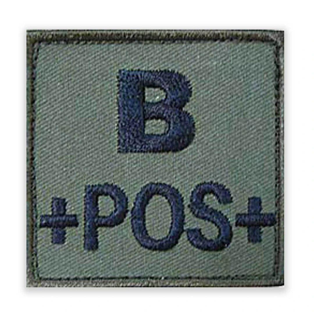 Unbranded BLOOD GROUP IDENTIFIER PATCH | Fabric, Hook & Loop Backed, 5cm X 5cm Insignia & Patches Unbranded BLOOD GROUP IDENTIFIER PATCH | Fabric, Hook & Loop Backed, 5cm X 5cm Insignia & Patches