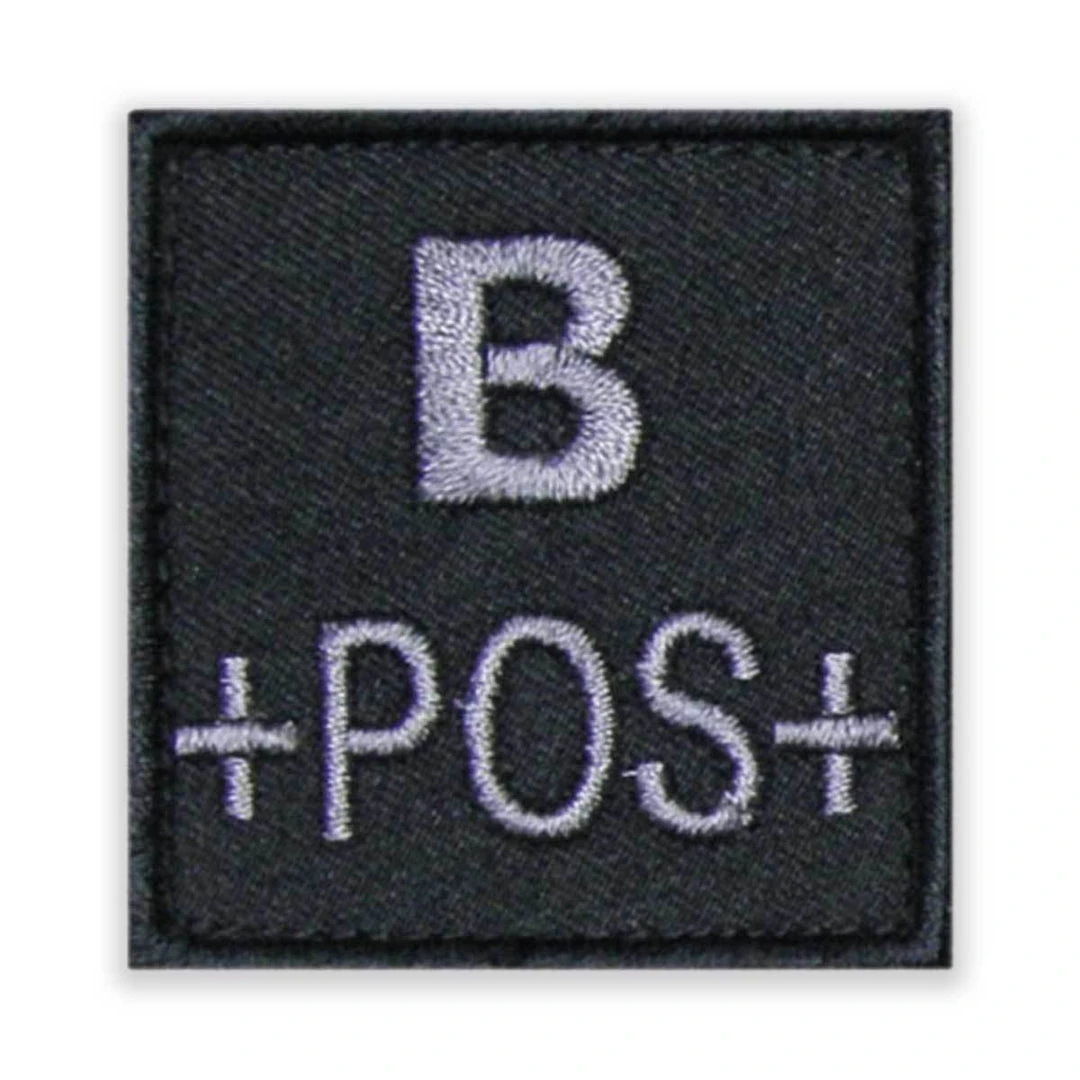 Unbranded BLOOD GROUP IDENTIFIER PATCH | Fabric, Hook & Loop Backed, 5cm X 5cm Insignia & Patches Unbranded BLOOD GROUP IDENTIFIER PATCH | Fabric, Hook & Loop Backed, 5cm X 5cm Insignia & Patches