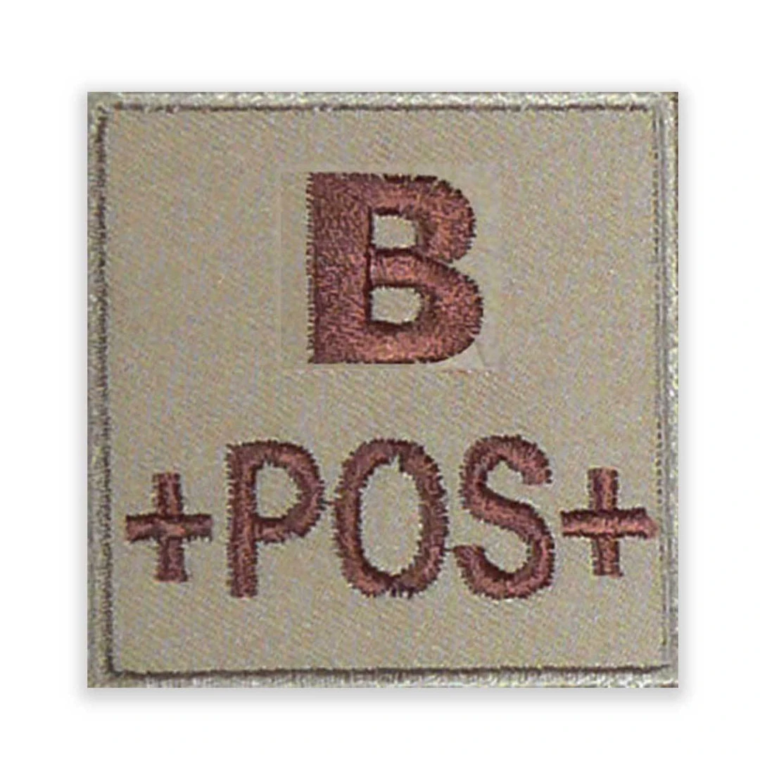 Unbranded BLOOD GROUP IDENTIFIER PATCH | Fabric, Hook & Loop Backed, 5cm X 5cm Insignia & Patches Unbranded BLOOD GROUP IDENTIFIER PATCH | Fabric, Hook & Loop Backed, 5cm X 5cm Insignia & Patches