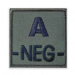 Unbranded BLOOD GROUP IDENTIFIER PATCH | Fabric, Hook & Loop Backed, 5cm X 5cm Insignia & Patches