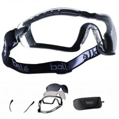 BOLLE COBRA KIT | Safety Goggles With Headband, 3 Lens Kit