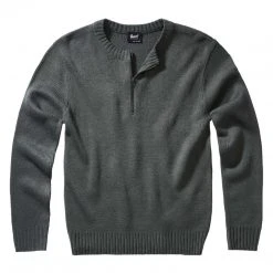 BRANDIT ARMEE PULLOVER | Men's Military Knitted Jumper With 1/4 Zip