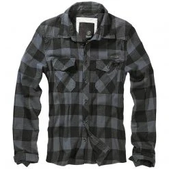 BRANDIT CHECK SHIRT | Men's Vintage Styled Long Sleeve Cotton Top