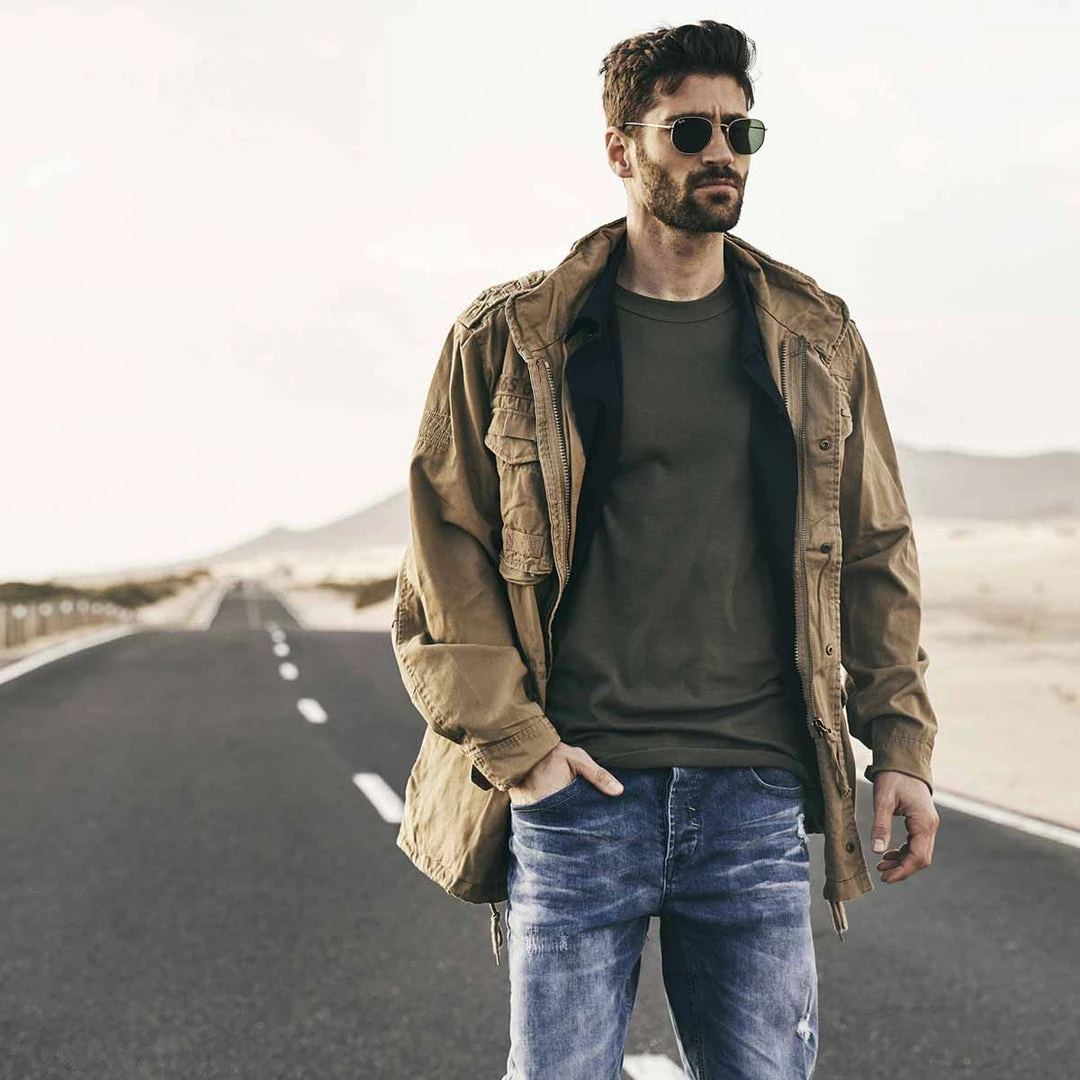 BRANDIT GIANT M65 JACKET | Vintage Military Coat With Fleece Lining BRANDIT GIANT M65 JACKET | Vintage Military Coat With Fleece Lining