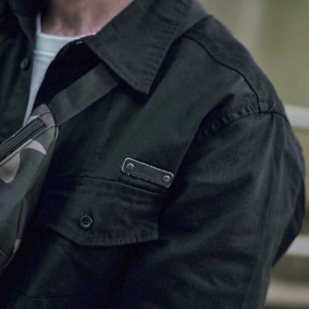 Clothing BRANDIT HARDEE DENIM SHIRT | Men's Long Sleeve Cotton Top 2 Clothing BRANDIT HARDEE DENIM SHIRT | Men's Long Sleeve Cotton Top