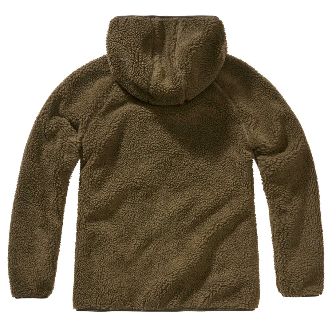 BRANDIT LADIES TEDDY FLEECE HOODED JACKET | Full Zip Thermal Coat 2 BRANDIT LADIES TEDDY FLEECE HOODED JACKET | Full Zip Thermal Coat