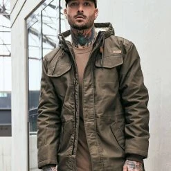 Clothing BRANDIT MARSH LAKE PARKA | Men's Vintage Styled Fishtail Parka