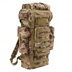 BRANDIT MILITARY MOLLE RUCKSACK 66L | With Side Pouches Bags, Packs & Boxes