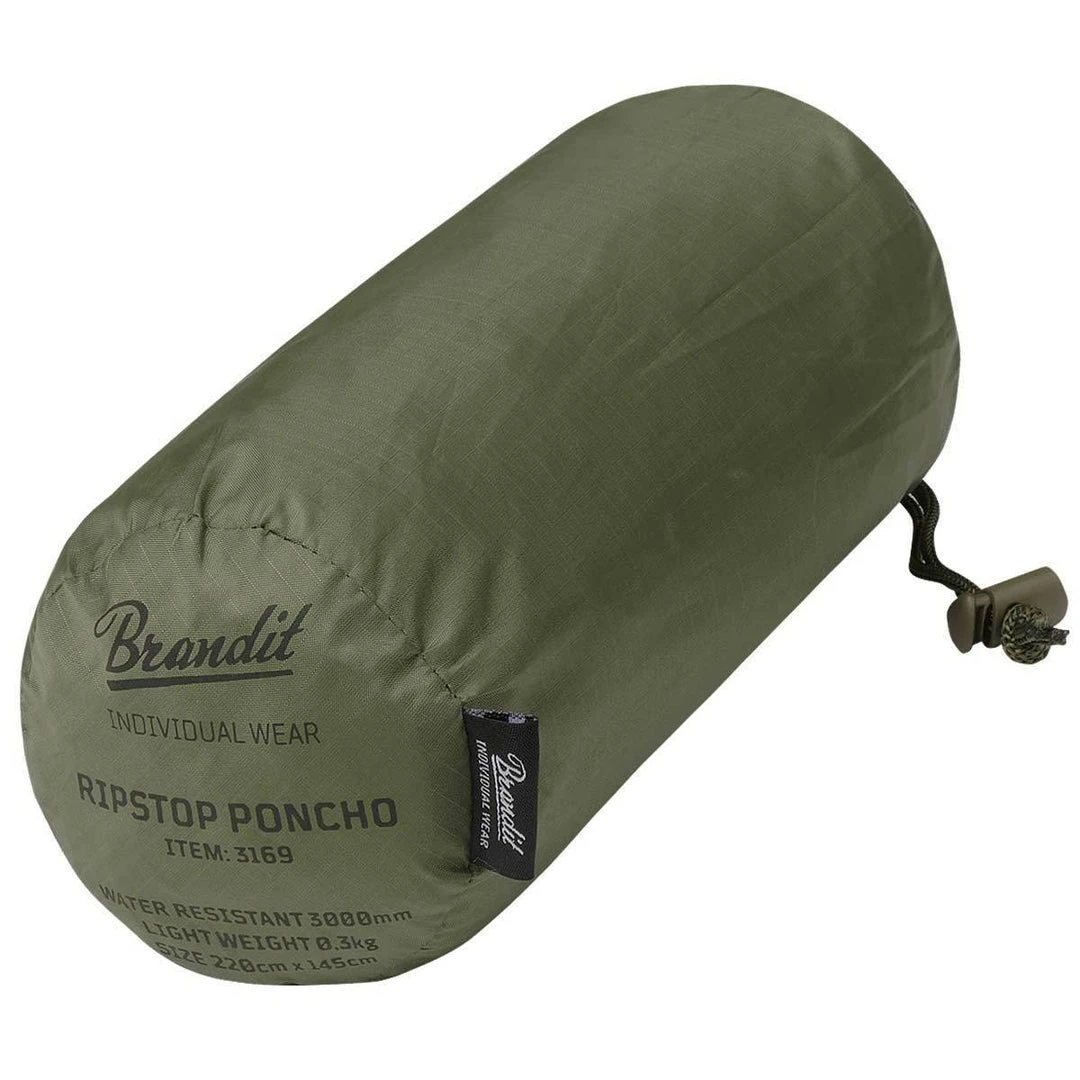 BRANDIT RIP-STOP PONCHO | Waterproof, Hooded & Packable Outer Layer Jackets & Outer Layers 2 BRANDIT RIP-STOP PONCHO | Waterproof, Hooded & Packable Outer Layer Jackets & Outer Layers