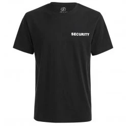 BRANDIT SECURITY T-SHIRT | Men's Short Sleeve Cotton Tee Shirt, Black Clothing
