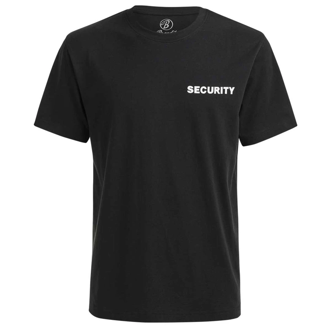 BRANDIT SECURITY T-SHIRT | Men's Short Sleeve Cotton Tee Shirt, Black Clothing 1 BRANDIT SECURITY T-SHIRT | Men's Short Sleeve Cotton Tee Shirt, Black Clothing