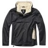 Clothing BRANDIT SHERPA WINDBREAKER | With Teddy Fleece Lining, Black