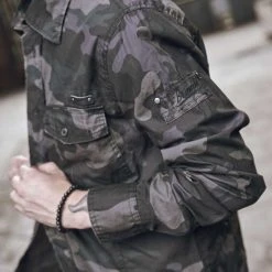 BRANDIT SLIM FIT SHIRT | Men's Vintage Military Long Sleeve Shirt Clothing