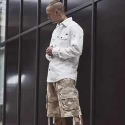 BRANDIT SLIM FIT SHIRT | Men's Vintage Military Long Sleeve Shirt Clothing