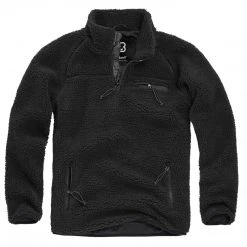 Clothing BRANDIT TEDDY FLEECE TROYER JACKET | Men's 1/4 Zip Thermal Outer Layer