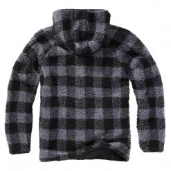 BRANDIT TEDDY FLEECE WORKER JACKET | Men's Hooded Thermal Fleece Coat