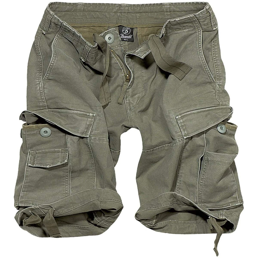 BRANDIT VINTAGE CLASSIC SHORTS | Men's Cotton Cargo Shorts 1 BRANDIT VINTAGE CLASSIC SHORTS | Men's Cotton Cargo Shorts