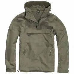 BRANDIT WINDBREAKER | Men's Hooded Outer Layer With Fleece Lining Clothing