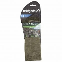 BRIDGEDALE MEN'S MIDWEIGHT MERINO PERFORMANCE BOOT SOCKS 7 BRIDGEDALE MEN'S MIDWEIGHT MERINO PERFORMANCE BOOT SOCKS