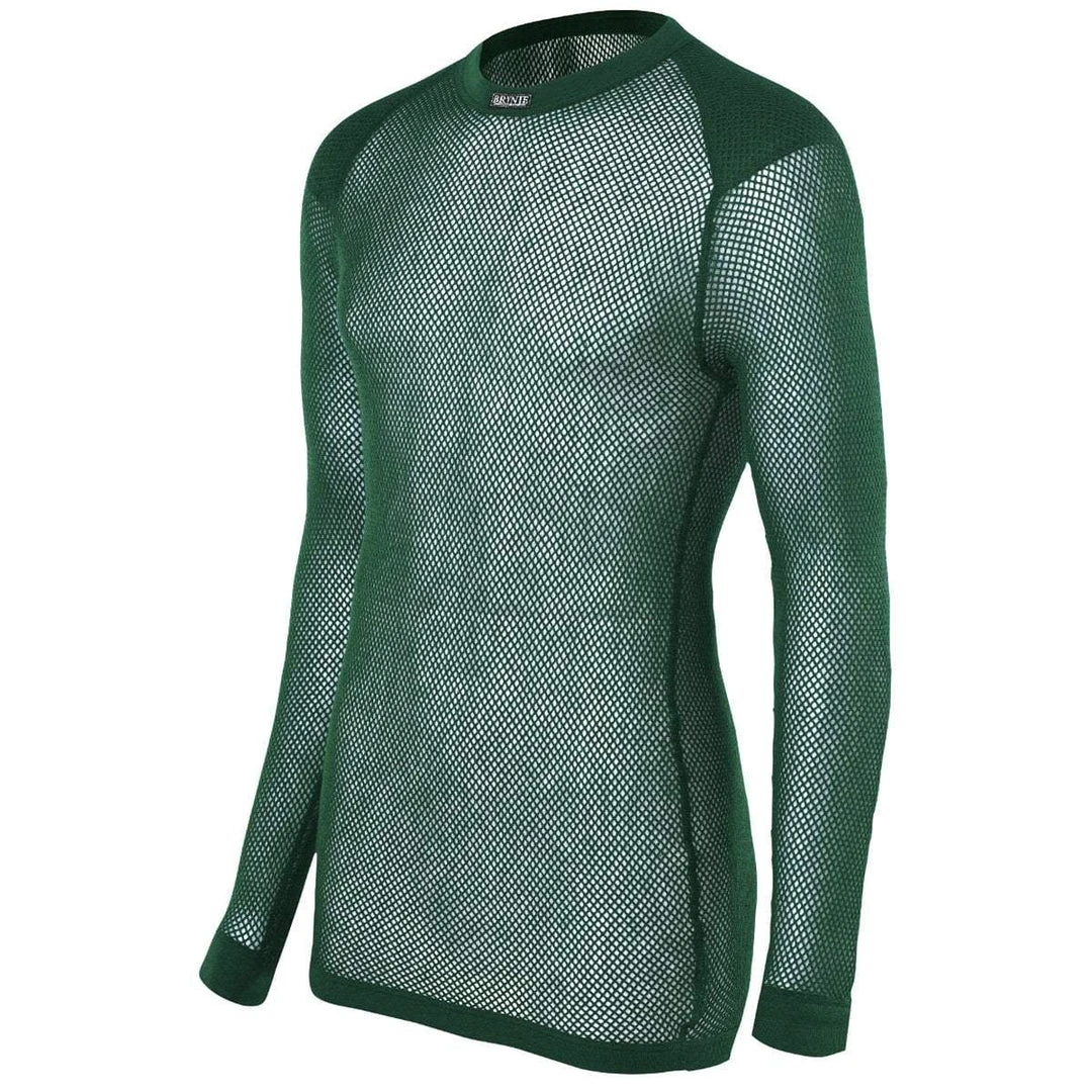 BRYNJE SUPER THERMO CREW NECK SHIRT | Mesh Base Layer With Shoulder Inlays Clothing BRYNJE SUPER THERMO CREW NECK SHIRT | Mesh Base Layer With Shoulder Inlays Clothing