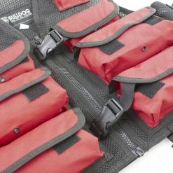 Bulldog Tactical Gear BULLDOG RESCUE VEST | Mesh Body With Eight Pouches, Red