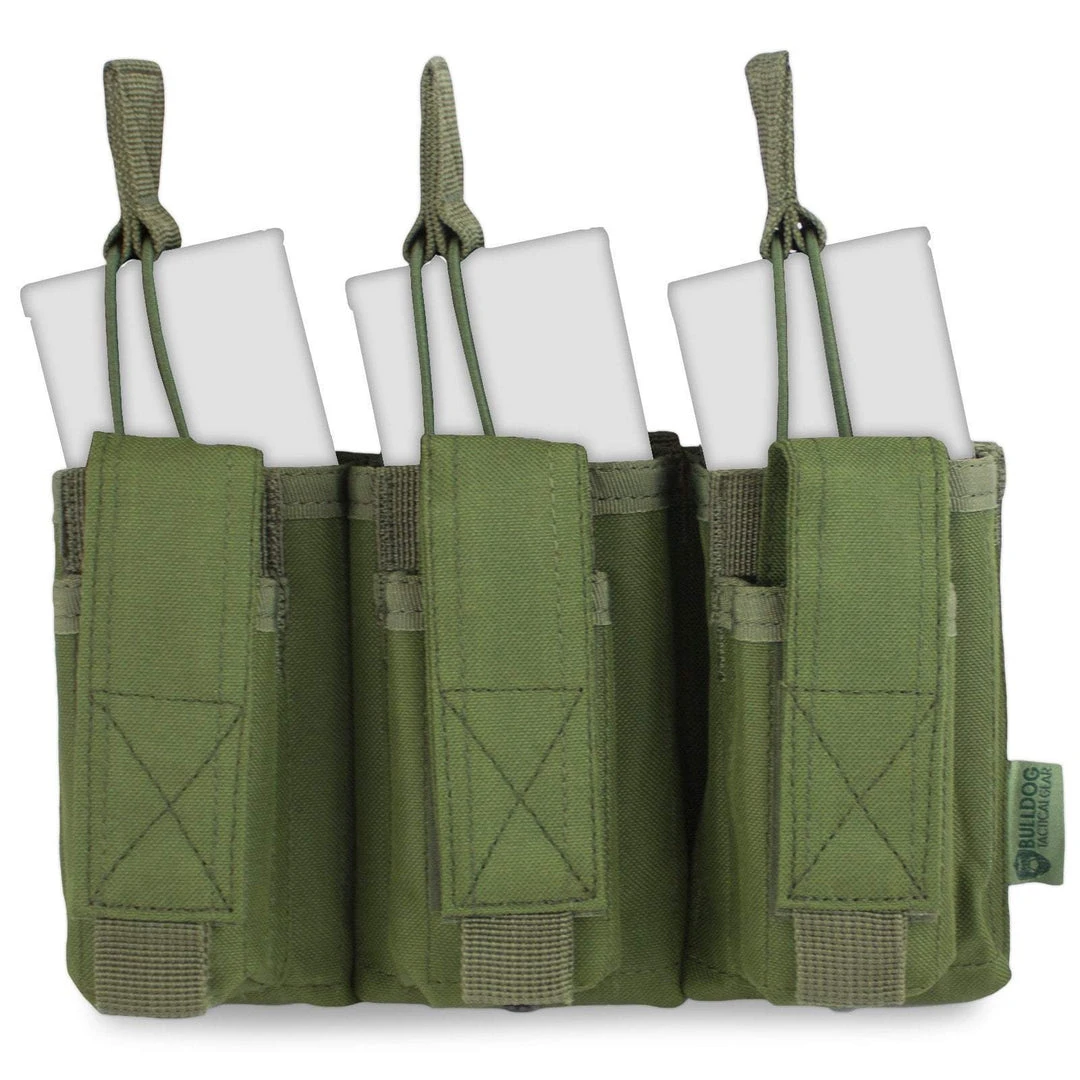 Bulldog Tactical Gear BULLDOG TRIPLE BUNGEE MAG POUCH | Rifle & Pistol Ammo Pouch, MOLLE Pouches & Holders 1 Bulldog Tactical Gear BULLDOG TRIPLE BUNGEE MAG POUCH | Rifle & Pistol Ammo Pouch, MOLLE Pouches & Holders