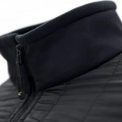 Discontinued Product CARINTHIA G-LOFT ULTRA SHIRT | Men's Quilted Top With Full Zip, Black Rainwear