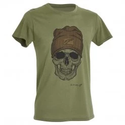 Discontinued Product D.FIVE SKULL BEANIE TEE | Men's Short Sleeve Military Graphic T-Shirt