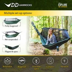 DD Hammocks DD FRONTLINE HAMMOCK | Bugproof & Breathable With Insect Net 8 DD Hammocks DD FRONTLINE HAMMOCK | Bugproof & Breathable With Insect Net
