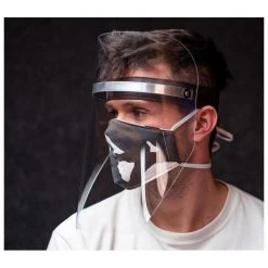 ESP FACE SHIELD | Flip Front Visor With Leather & Elastic Headband Equipment