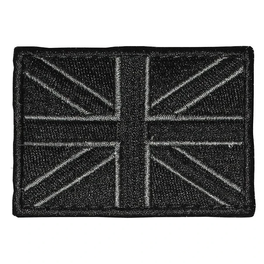 Bulldog Tactical Gear BLACK SUBDUED BRITISH UNION JACK PATCH | Hook & Loop, 7.5cm X 5cm Insignia & Patches 1 Bulldog Tactical Gear BLACK SUBDUED BRITISH UNION JACK PATCH | Hook & Loop, 7.5cm X 5cm Insignia & Patches