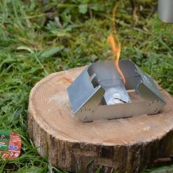 BCB International FIREDRAGON FOLDING COOKER & WINDBREAKER | Multi-Fuel Camping Stove Camping & Survival