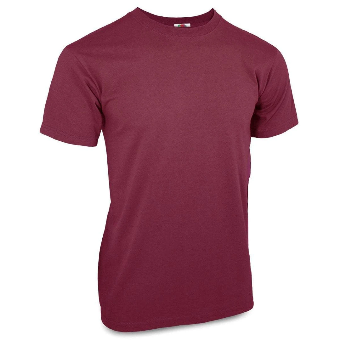 FRUIT OF THE LOOM SUPER PREMIUM T-SHIRT BURGUNDY | 100% Cotton 1 FRUIT OF THE LOOM SUPER PREMIUM T-SHIRT BURGUNDY | 100% Cotton