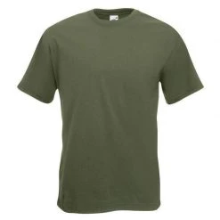 FRUIT OF THE LOOM SUPER PREMIUM T-SHIRT | 100% Cotton, Olive Green