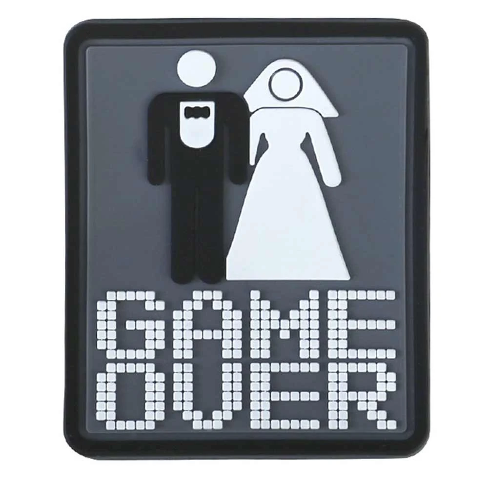 Kombat UK GAME OVER PATCH | PVC Hook & Loop Morale Patch, 5.5cm X 6.5cm 1 Kombat UK GAME OVER PATCH | PVC Hook & Loop Morale Patch, 5.5cm X 6.5cm